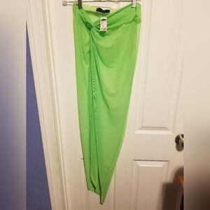 NWT Sabora Skirt Neon Green Swimwear cover up Size M